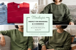 Sweatshirt mockup with multiple models Product Image 1