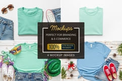 Mockup: casual summer outfit with t-shirts and accessories Product Image 1