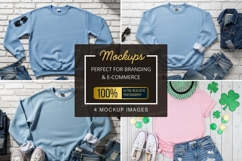 Mockup: casual outfit with sweatshirts and accessories Product Image 1