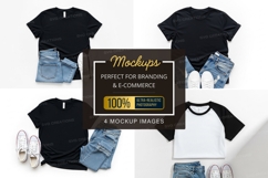 Mockup: casual outfit with t-shirts and jeans Product Image 1