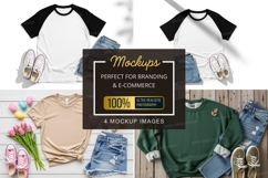 Mockup: casual outfits with t-shirts and accessories Product Image 1