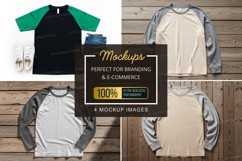 Mockup of various baseball t-shirts Product Image 1