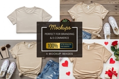 Mockup: neutral t-shirt with various outfits Product Image 1