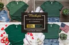 Mockup: casual outfit with green t-shirt Product Image 1