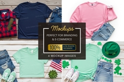 Mockup: casual outfits with t-shirts and accessories Product Image 1