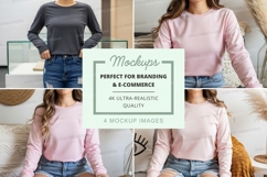 T-shirt mockup with multiple models Product Image 1