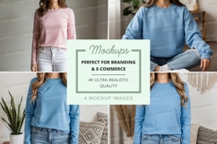 Sweatshirt mockup with multiple views Product Image 1