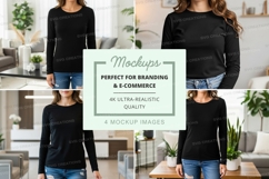 Long sleeve t-shirt mockup Product Image 1
