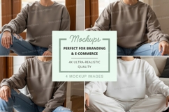 Sweatshirt mockup with model Product Image 1