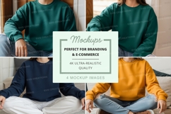 Sweatshirt mockup with multiple models Product Image 1