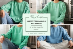 Sweatshirt mockup with multiple views Product Image 1
