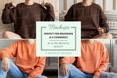 Sweatshirt mockup with models Product Image 1