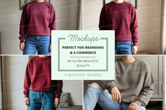 Sweatshirt mockup with multiple views Product Image 1