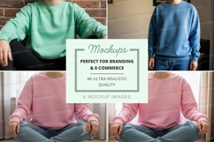 Sweatshirt mockup with multiple views Product Image 1