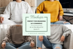 Sweatshirt mockup with multiple models Product Image 1