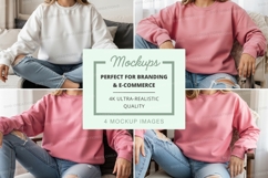 Sweatshirt mockup with multiple models Product Image 1