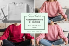Sweatshirt mockup with multiple models Product Image 1
