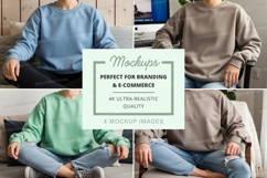 Sweatshirt mockup with multiple models Product Image 1