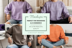 Sweatshirt mockup with multiple models Product Image 1