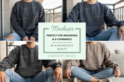 Sweatshirt mockup with multiple models Product Image 1