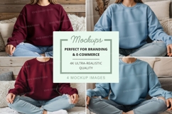 Sweatshirt mockup with models Product Image 1