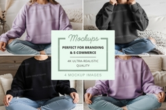 Sweatshirt mockup with multiple models Product Image 1