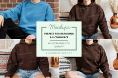 Hoodie mockup with multiple models Product Image 1