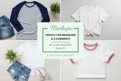 Casual t-shirt outfits mockup Product Image 1