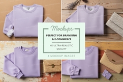 Lavender sweatshirts mockup Product Image 1