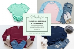 Casual t-shirt outfits mockup Product Image 1