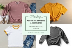 Casual t-shirts and sweatshirts mockup Product Image 1