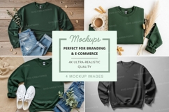Mockup collection of sweatshirts with casual outfits Product Image 1