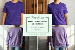 T-shirt and sweatshirt mockup Product Image 1