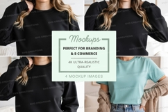 Puff sleeve t-shirt mockup Product Image 1