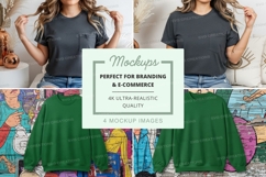 T-shirt mockup and sweatshirt mockup Product Image 1