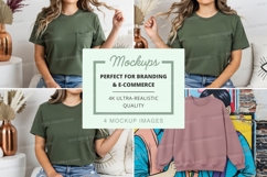 T-shirt mockup with multiple models Product Image 1