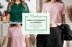 T-shirt mockup with multiple colors Product Image 1