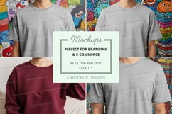 T-shirt mockup with multiple models Product Image 1
