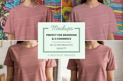Pink t-shirt mockup Product Image 1