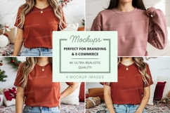 T-shirt mockup with various styles and colors Product Image 1