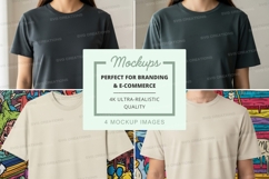 T-shirt mockup with multiple colors Product Image 1