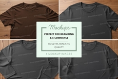 T-shirt mockup set featuring different styles and colors Product Image 1