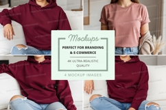 Hoodie mockup with multiple models Product Image 1
