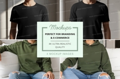 T-shirt and hoodie mockup Product Image 1