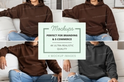 Hoodie mockup with models Product Image 1