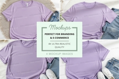 Purple t-shirt mockup Product Image 1