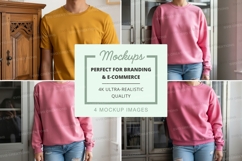 T-shirt mockup and sweatshirt mockup Product Image 1
