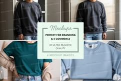Sweatshirt mockup with multiple models Product Image 1