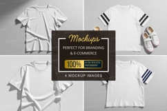 Mockup of white t-shirts with accessories Product Image 1