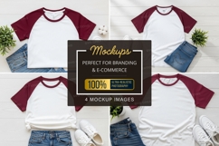 Mockup: casual outfit with baseball tees and accessories Product Image 1